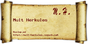 Mult Herkules névjegykártya